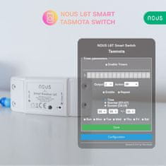 Nous Nous L6T WiFi Smart Spínací Modul s Tasmota firmvérom