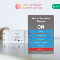 Nous Nous L6T WiFi Smart Spínací Modul s Tasmota firmvérom