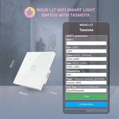 Nous Nous L1T WiFi Smart Svetelný vypínač s Tasmota firmvérom