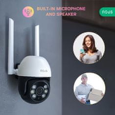 Nous Nous W6 WiFi Smart PTZ Vonkajšia Mini IP Kamera 3MP Tuya