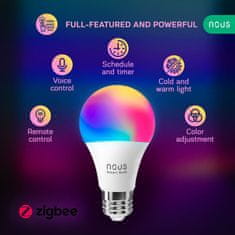 Nous Nous P3Z Zigbee Smart Žiarovka RGB E27