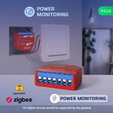 Nous Nous B2Z ZigBee Smart Spínací Modul (1 kanál, meranie spotreby)