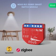 Nous Nous B1Z ZigBee Smart Spínací Modul (1 kanál, bez merania spotreby)