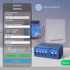 Nous Nous B1T WiFi Tasmota Spínací Modul (1 kanál, bez merania spotreby, ESP32)