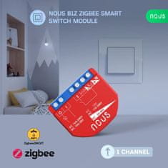 Nous Nous B1Z ZigBee Smart Spínací Modul (1 kanál, bez merania spotreby)