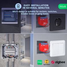 Nous Nous B3Z ZigBee Smart Spínací Modul (2 kanály, meranie spotreby)