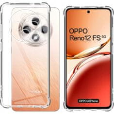 Techsuit Silikónové puzdro so zosilnenými hranami pre Oppo Reno12 F/Reno12 FS - Transparentná KP33111