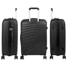 MONOPOL Sada kufrov Monza Black 3-set