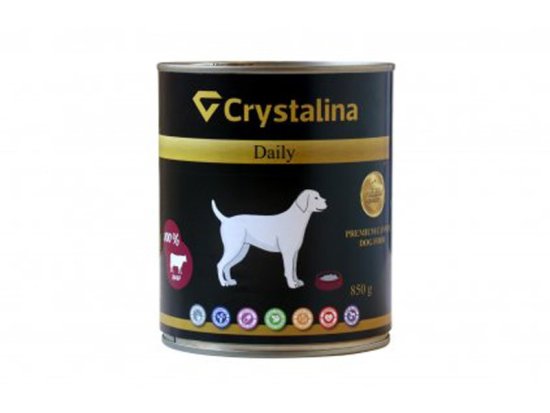 Crystalina Konzerva Daily hovädzie s mrkvou 850g