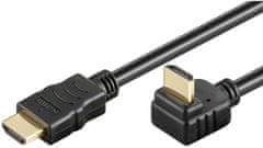 PremiumCord PremiumCord HDMI zahnutý konektor 270° 2m + Ethernet kabel