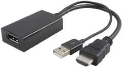 PremiumCord PremiumCord adaptér HDMI-DisplayPort Male/Female s napájením z USB