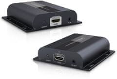 PremiumCord PremiumCord HDMI extender na 120m přes LAN, over IP, HDBitT