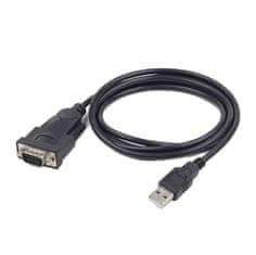 Gembird Gembird CABLEXPERT kabel adapter USB-serial 1,5m 9 pin (com), černá