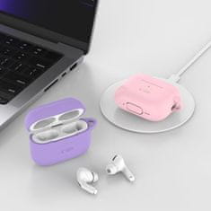 Tech-protect Silicone Hook puzdro na Apple AirPods Pro 1 / 2, hnedé