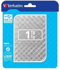 VERBATIM Store´n´ Go 2,5" GEN2 1TB USB 3.0 strieborný