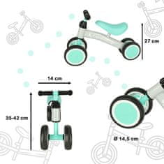 KIK Trojkolka Fix Tiny mint cross-country