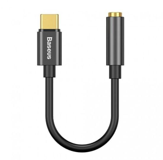 BASEUS BASEUS adaptér USB-C - 3.5mm Jack, černá