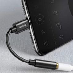 BASEUS BASEUS adaptér USB-C - 3.5mm Jack, černá