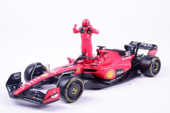 BBurago Ferrari SF-23 - Charles Leclerc (2023), s figúrkou pilota, 1:24 Bburago