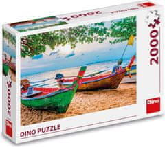 DINO Puzzle Rybárske loďky 2000 dielikov