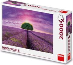 DINO Puzzle Levanduľové pole 2000 dielikov