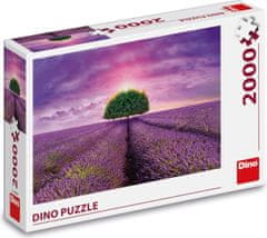 DINO Puzzle Levanduľové pole 2000 dielikov