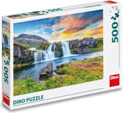 DINO Puzzle Islandský vodopád 500 dielikov