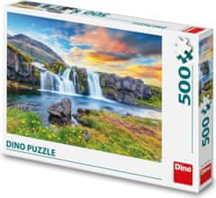 DINO Puzzle Islandský vodopád 500 dielikov