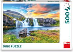 DINO Puzzle Islandský vodopád 500 dielikov