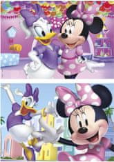 EDUCA Drevené puzzle Minnie a Daisy 2x50 dielikov