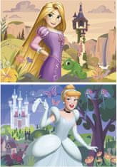 EDUCA Puzzle Disney princeznej: Locika a Popoluška 2x48 dielikov