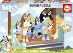 EDUCA Drevené puzzle Bluey 100 dielikov