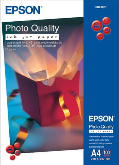 Epson Epson Foto papír Photo Quality InkJet, A4, 100 ks, 100g/m2, matný