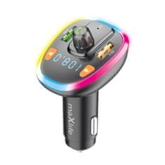 maXlife MXFT-03 Black Bluetooth vysielač FM - transmitter, 2x USB port (OEM0400391)