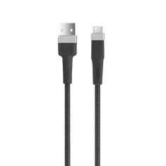 setty. USB kábel USB- microUSB 1,2 m 2A KNA-M-1.221 čierny (GSM171579)