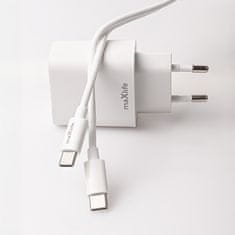 maXlife MXTC-06-30AC PD QC nabíjačka USB-C a USB s káblom UBS-C - Ligntning 30W (OEM0101315)