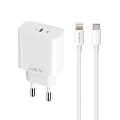 maXlife MXTC-06-20C PD QC nabíjačka USB-C s káblom USB-C na Lightning 20W (OEM0101313)