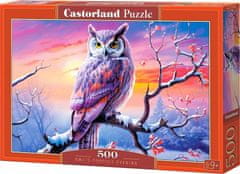 Castorland Puzzle Dokonalý večer so sovou 500 dielikov