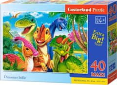 Castorland Puzzle Dinosaurie selfie MAXI 40 dielikov