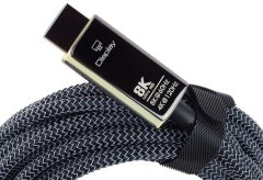 PremiumCord PremiumCord optický fiber kabel, Ultra High Speed HDMI 2.1, 8K@60Hz, zlacené, opletený, 10m - zánovné