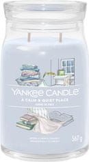 Yankee Candle Vonná sviečka Signature in glass large Calm & Quiet place 567g