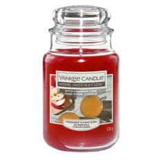 Yankee Candle Classic Vonná sviečka v skle veľká Apple Cinnamon Cider 538 g