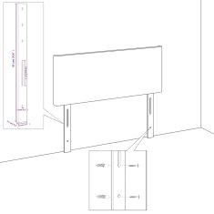 Vidaxl Čelo postele tmavosivé 100x7x78/88 cm zamat