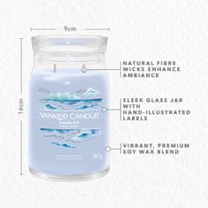 Yankee Candle Vonná sviečka Signature in glass large Ocean Air 567g