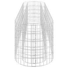 Vidaxl Gabiónový vyvýšený záhon pozinkované železo 260x50x50 cm
