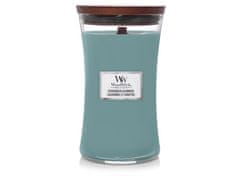 Woodwick Vonná sviečka s dreveným knôtom Evergreen Cashmere 609 g