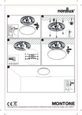 NORDLUX NORDLUX stropné svietidlo Montone 30 2700K 10W LED biela 49956101