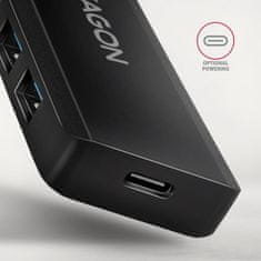 AXAGON AXAGON travel hub 4x USB 3.2 Gen 1, 1x USB-C, kabel USB-A 19cm