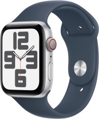 Apple Apple Watch SE 2023, Cellular, 44mm, Silver, Storm Blue Sport Band - S/M