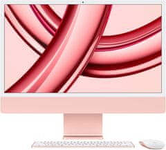 Apple Apple iMac 24" 4,5K Retina /M3 8-core/8GB/256GB SSD/8-core GPU, růžová